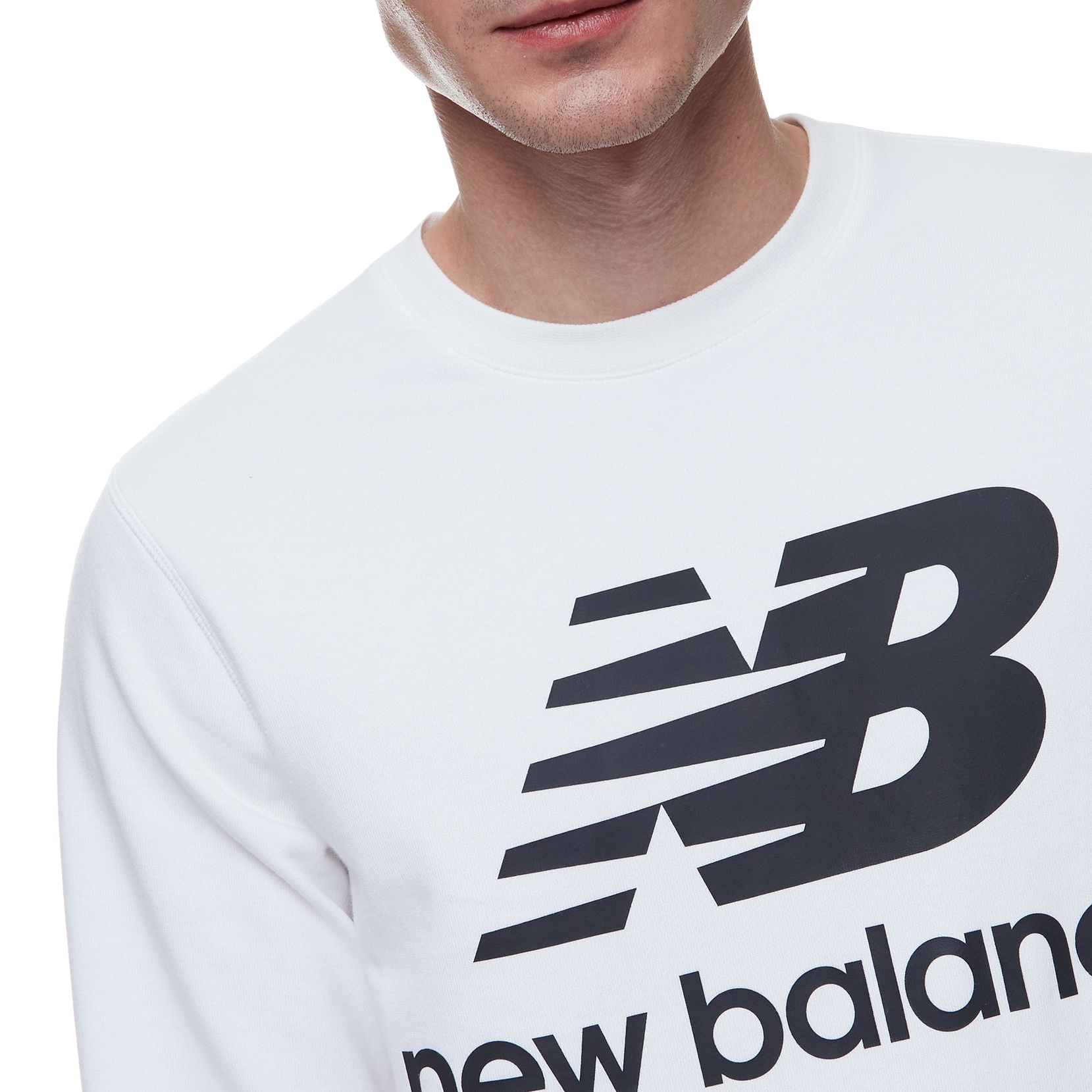 Світшот NB Essentials Stacked Logo