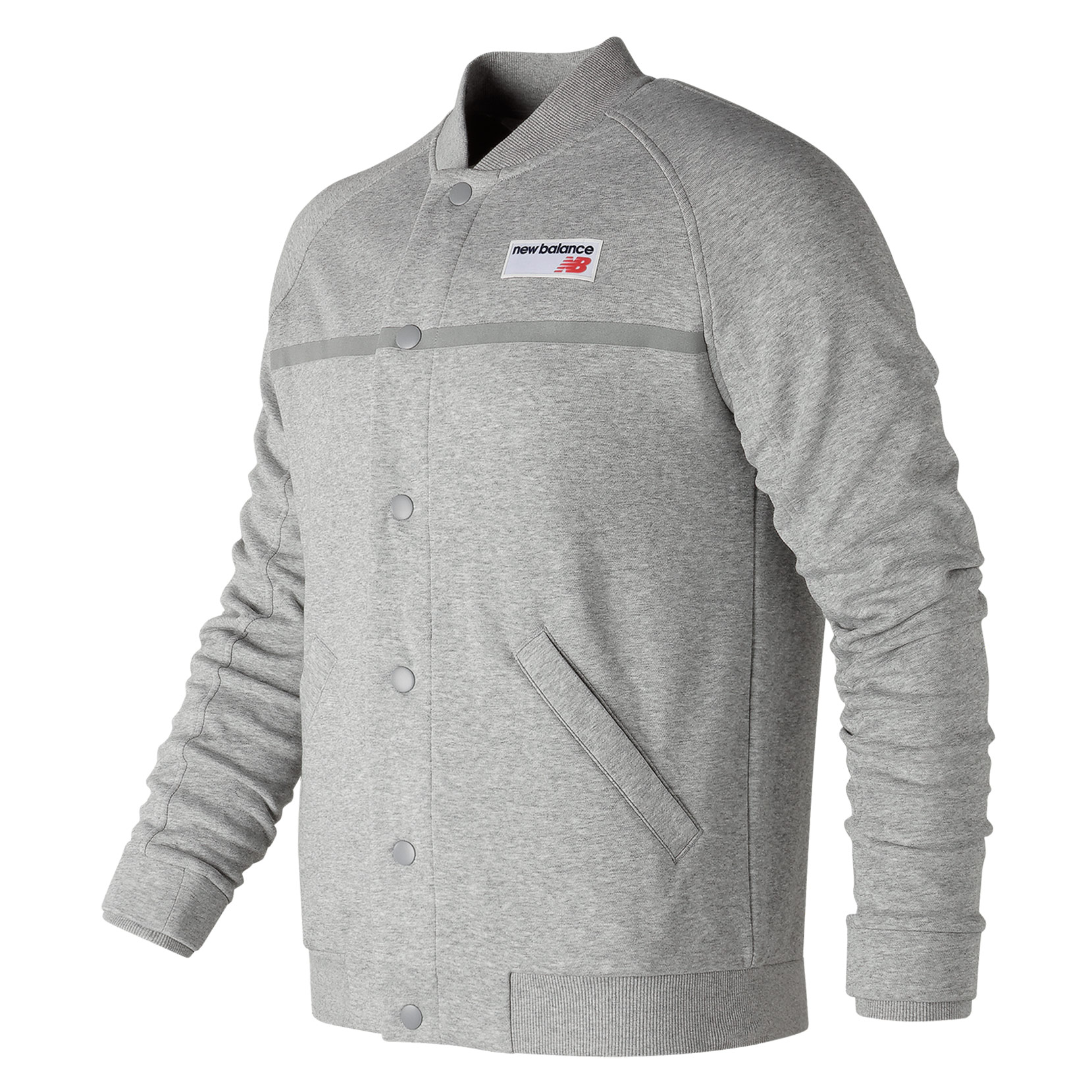 Бомбер NB Athletics Snap Front Fleece