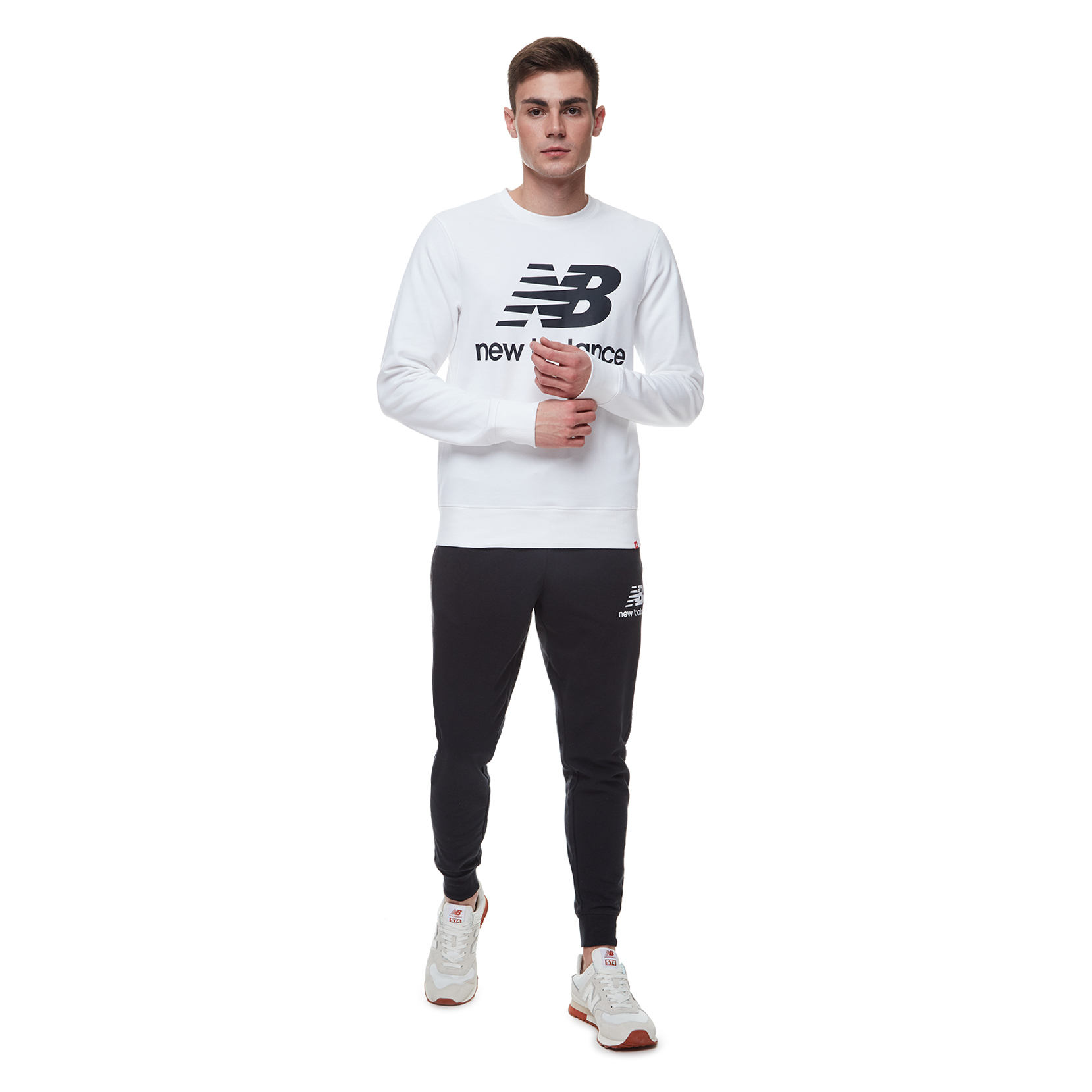 Світшот NB Essentials Stacked Logo