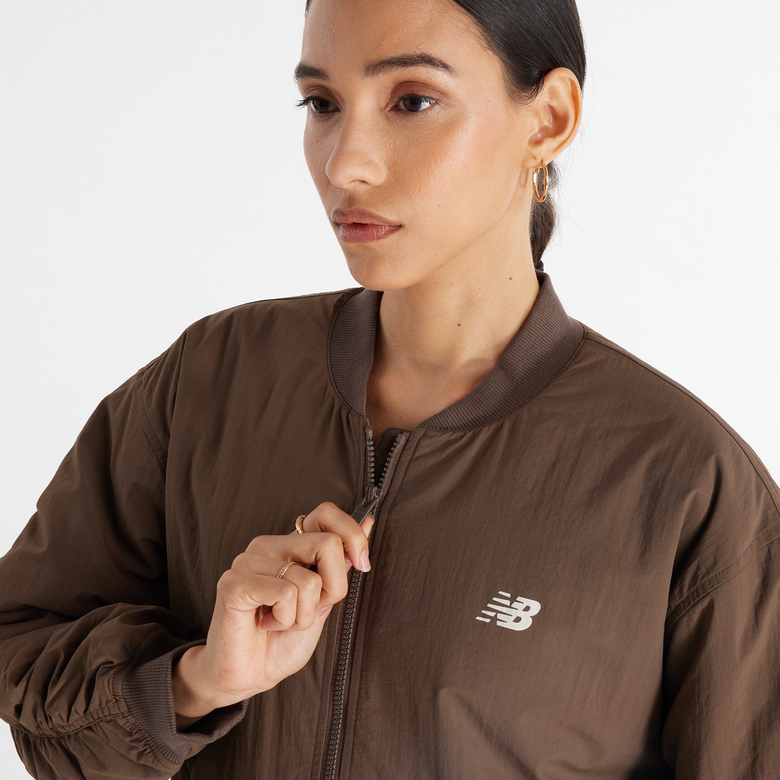 ジャン Куртка жін. Graphic Woven Bomber коричн.