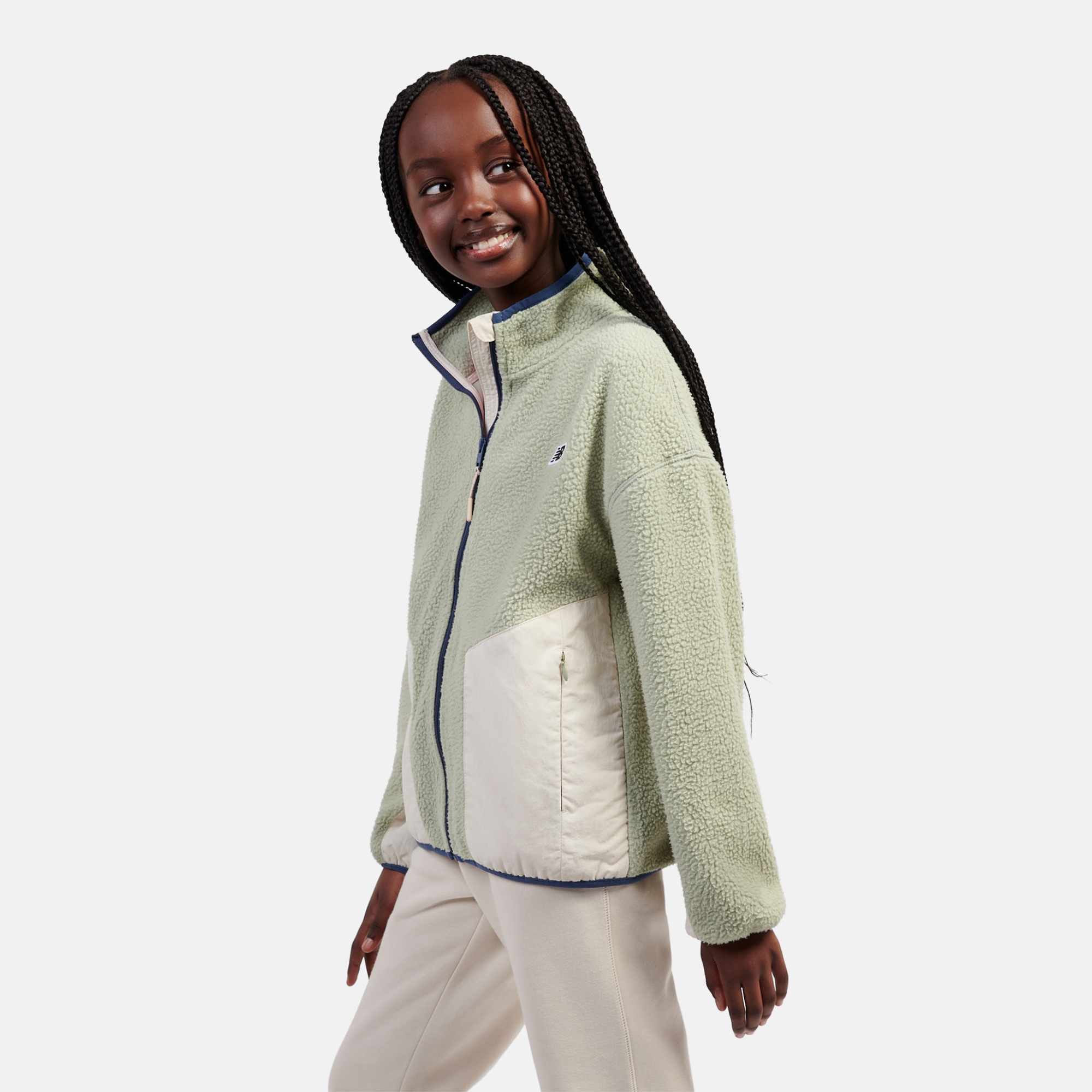 Дівчача куртка NB PREMIUM BORG FLEECE