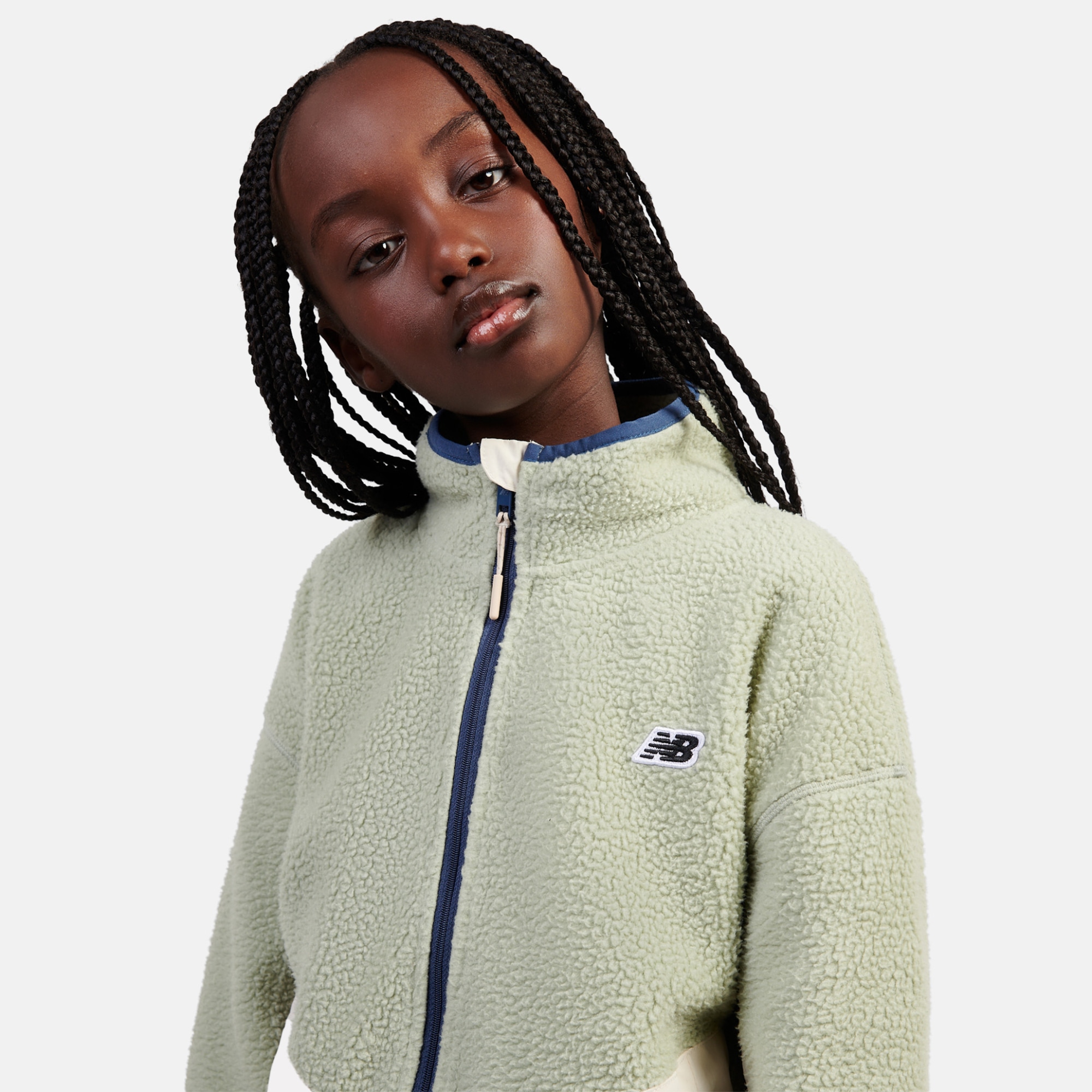Дівчача куртка NB PREMIUM BORG FLEECE